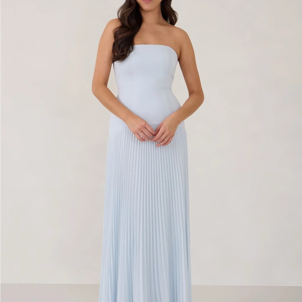 Park & Fifth Light Blue Strapless Dress